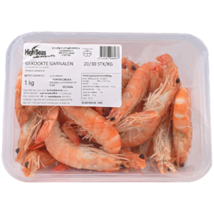 High Seas Gekookte Garnalen 20/30 diepvries 1 kg
